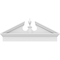 Ekena Millwork Acorn Architectural Grade PVC Combination Pediment, 40"W x 16-7/8"H x 2-3/4"P (Pitch 6/12) PEDPC040X170ACR00 - alternate 6